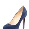 Christian Louboutin New Declic Suede Pump in Blue (navy) - Lyst