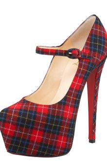 Christian Louboutin Lady Daf Tartan Mary Jane - Lyst