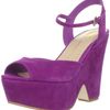 Dolce Vita Dolce Vita Womens Jacobi Wedge Sandal in Purple (magenta suede) - Lyst