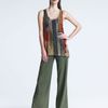Donna Karan New York Wideleg Pants in Green - Lyst
