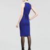 Donna Karan New York Belted Matte Jersey Dress in Purple - Lyst