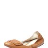 Elizabeth And James Scrunchy Ballerina Flat in Black (cognac) - Lyst