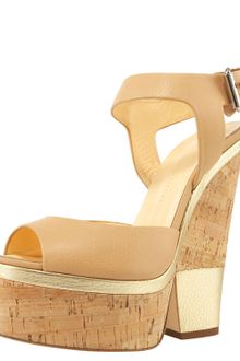 Giuseppe Zanotti Ankle-wrap Cork-wedge Sandal - Lyst