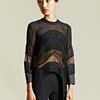Givenchy Givenchy Womens Circle Curve Top in Black - Lyst