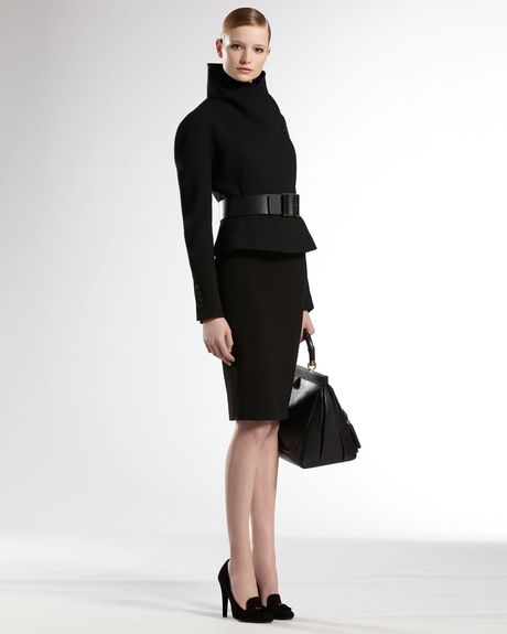 Gucci Shaped Jacket in Black - Lyst