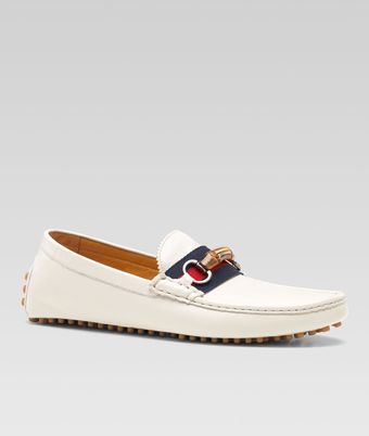 Gucci Samuy Leather Driver - Lyst