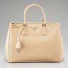 Prada Saffiano Lux Tote in Brown - Lyst