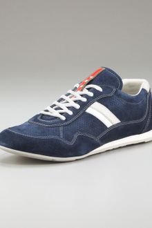 Prada Perforated Lace-up Sport Sneaker - Lyst