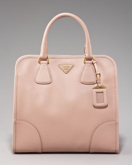 Prada Saffiano Tote in Pink - Lyst