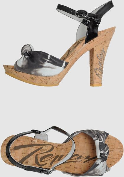 Replay Platform Sandals in Beige (fuchsia) - Lyst