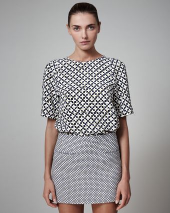 Stella McCartney Diamond-print Miniskirt - Lyst