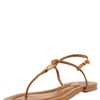 Tory Burch Emmy Logo Thong Sandal in Brown (tan) - Lyst