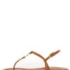 Tory Burch Emmy Logo Thong Sandal in Brown (tan) - Lyst