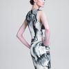 Vera Wang Ottoman Faille Sheath Dress in Gray - Lyst
