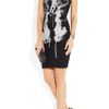 Mcq By Alexander Mcqueen Printed Stretchjersey Dress in Black - Lyst