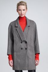 Peter Som Doublebreasted Houndstooth Coat