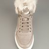 Gucci Rabbit Fur Trainer in Beige - Lyst