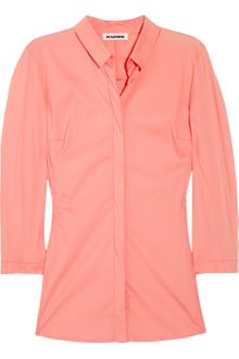 Jil Sander Arabella Stretch Cottonblend Shirt - Lyst