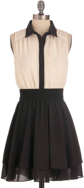ModCloth Think Contrast Dress - Lyst