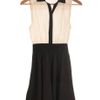 Modcloth Think Contrast Dress in Black (ivory) - Lyst