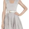 Preen Line Jenny Belted Stretch Cottondrill Dress in Gray - Lyst