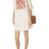 Temperley London Francisca Embroidered Chiffon Kaftan in White - Lyst