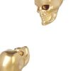 Alexander Mcqueen Swarovski Crystal Doubleskull Bracelet in Gold - Lyst