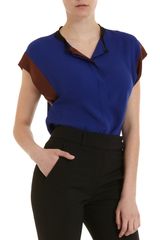 Bottega Veneta Contrast Trim Blouse