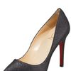 Christian Louboutin Pigalle Glitter Pump in Black - Lyst