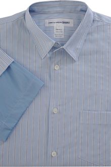 Comme Des Garçons Stripe Short Sleeve Shirt - Lyst