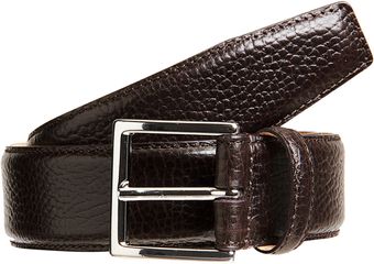 Crockett & Jones Grained Leather Belt - Lyst