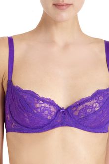 Deborah Marquit French Lace Demi Bra - Lyst
