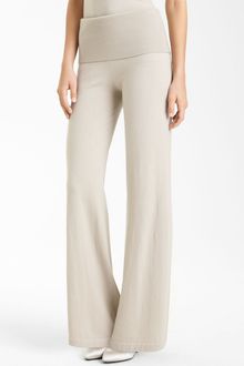 Donna Karan New York Collection Wide Leg Cashmere Pants - Lyst