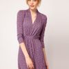French Connection French Connection Calypso Tie Waist Dress in Purple (multi) - Lyst
