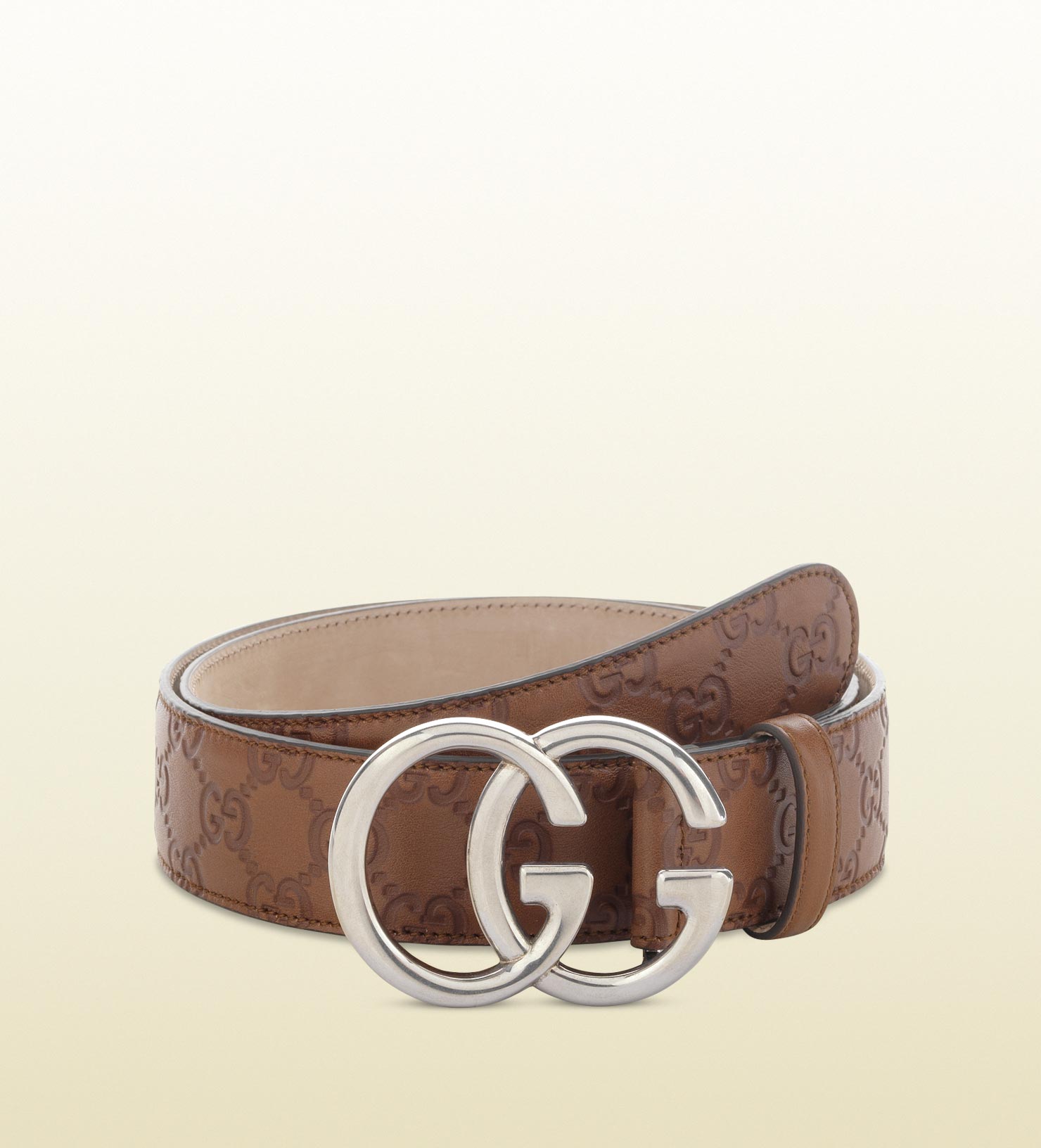Gucci Belt With Double G Buckle in Brown for Men | Lyst