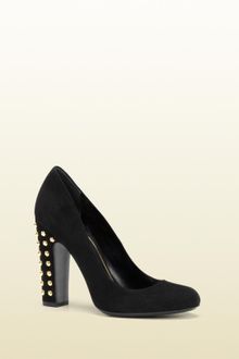Gucci Jacquelyne Studded Mid Heel Bootie - Lyst