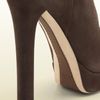 Gucci Josephine Round Horseheads Tall High Heel Platform Boot in Brown - Lyst