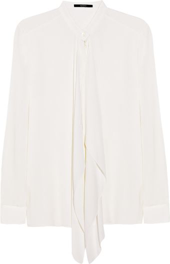 Gucci Silk Georgette Blouse - Lyst