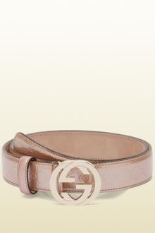 Gucci Belt with Interlocking G Buckle - Lyst