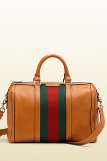 Gucci Vintage Web Boston Bag - Lyst