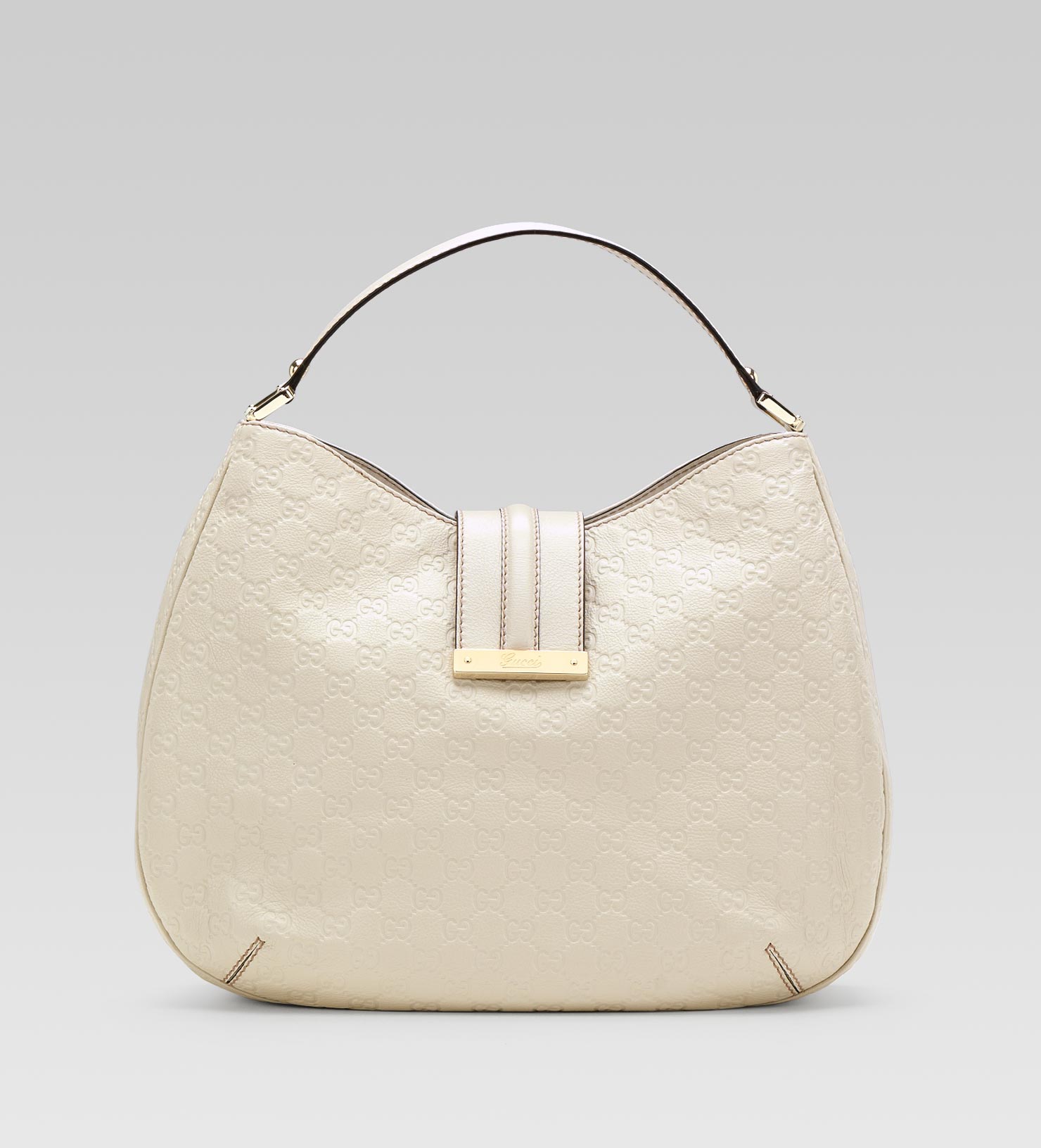 white gucci hobo bag