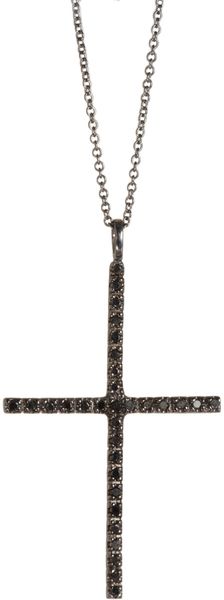 Ileana Makri  Diamond Large Classic Cross Pendant Necklace - Lyst