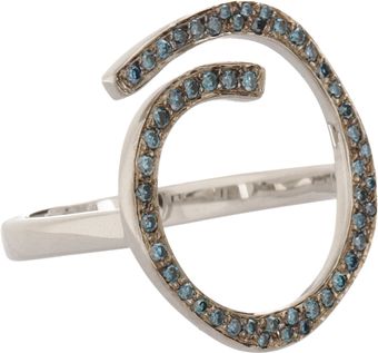 Ileana Makri Spiral Diamond Ring - Lyst