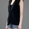 Lanvin Silk Waistcoat in Black - Lyst