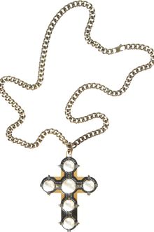 Lanvin Pearl Croix Long Necklace - Lyst