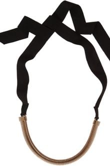 Lanvin Snake Chain Ribbon Choker - Lyst