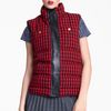 Marni Edition Check Print Puffer Vest in Red (red black) - Lyst