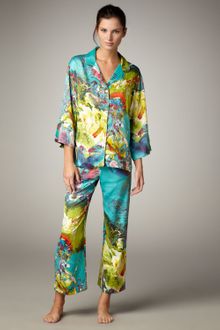 Natori Awai Floral-print Charmeuse Pajamas - Lyst
