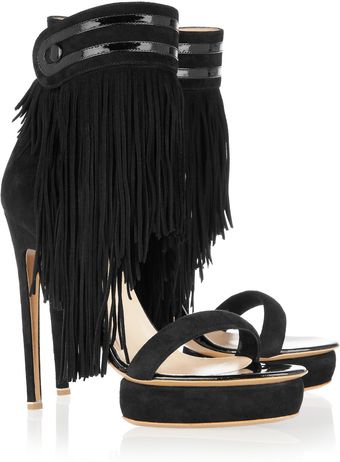 Nicholas Kirkwood Fringed Suede Sandals - Lyst