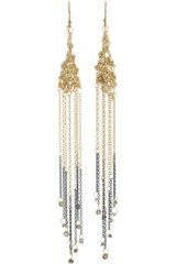 Nina Bukvic Rhomboid Fringe Earrings